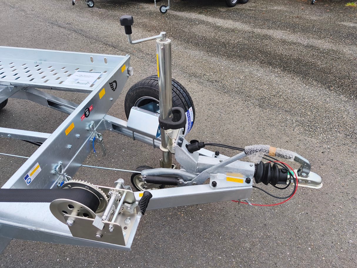 Remorque Porte Mini Voiture Roadster Auto Ptac 1300 Kg 1 Essieu FreinÉe Basculante – Image 3