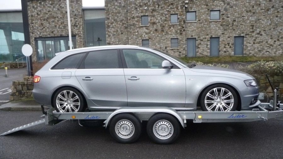 Porte Voiture Lider avec Grandes Rampes - 2 Essieux - Ptac : 2500 Kg - 394 X 190 Cm – Image 2