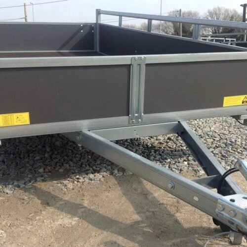 HolzgepÄckanhÄnger – Woody DV75 – 1 Achse – Zulässiges Gesamtgewicht: 750 Kg – 256 X 134 Cm