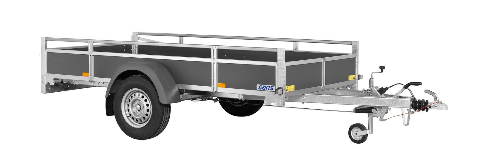 Remorque Polyvalente EN Bois - Woody FW150 - 1 Essieu FreinÉ - Ptac : 1500 Kg - 306 X 154 Cm – Image 2