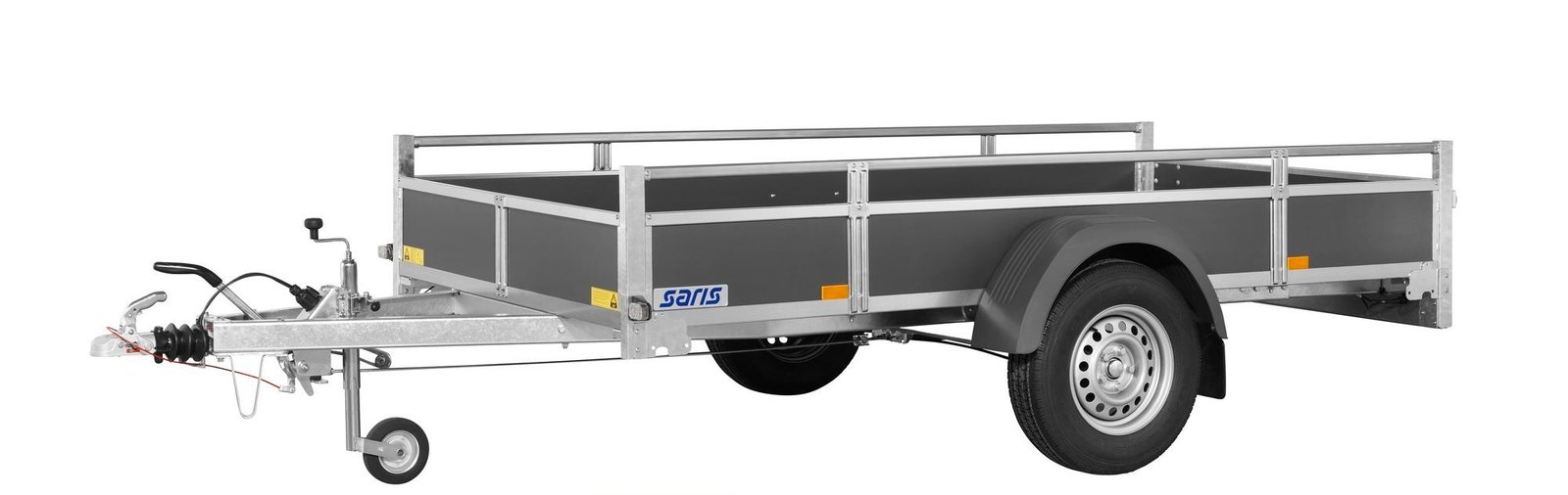 Remorque Polyvalente EN Bois - Woody FW150 - 1 Essieu FreinÉ - Ptac : 1500 Kg - 306 X 154 Cm – Image 3