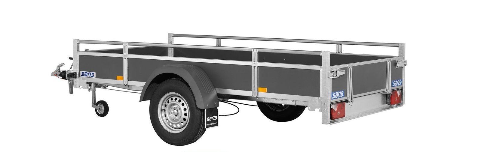 Remorque Polyvalente EN Bois - Woody FW150 - 1 Essieu FreinÉ - Ptac : 1500 Kg - 306 X 154 Cm – Image 5