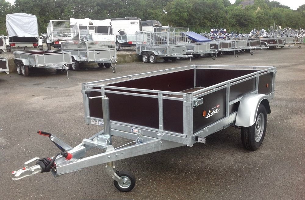 Remorque Polyvalente RenforcÉe EN Bois Lider - 1 Essieu FreinÉ - Ptac : 750 Kg - 251 X 133 Cm – Image 14