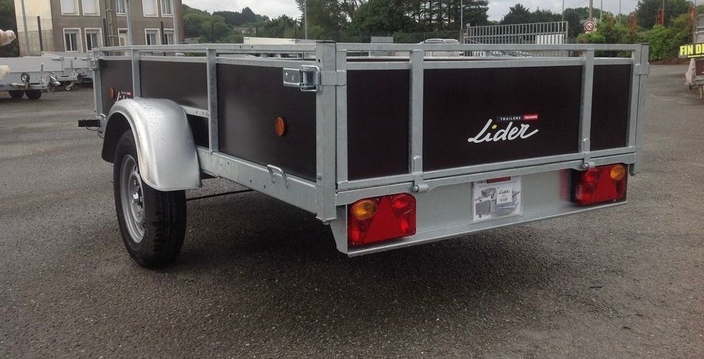 Remorque Polyvalente RenforcÉe EN Bois Lider - 1 Essieu FreinÉ - Ptac : 750 Kg - 251 X 133 Cm – Image 11