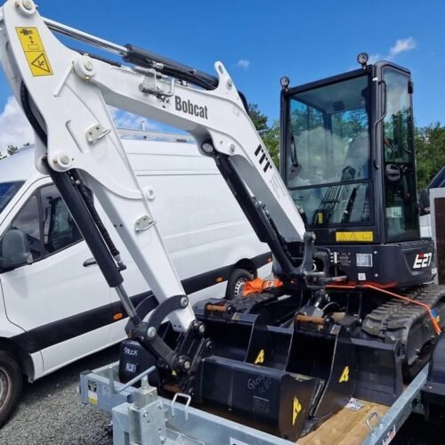 Mini-pelle Bobcat E27Z 2023 – Remorque Ecim PEG35 (3,5t) – Marteau Hydraulique Furukawa FX35-S – ( Lot Complet Professionnel )