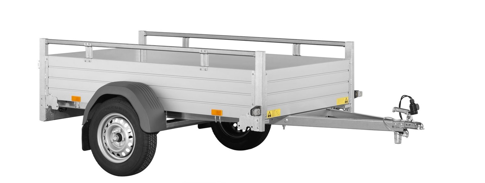 Remorque BagagÈre EN Aluminium - Mcalu Pro - 1 Essieu - Ptac : 750 Kg - 205 X 113 Cm – Image 2