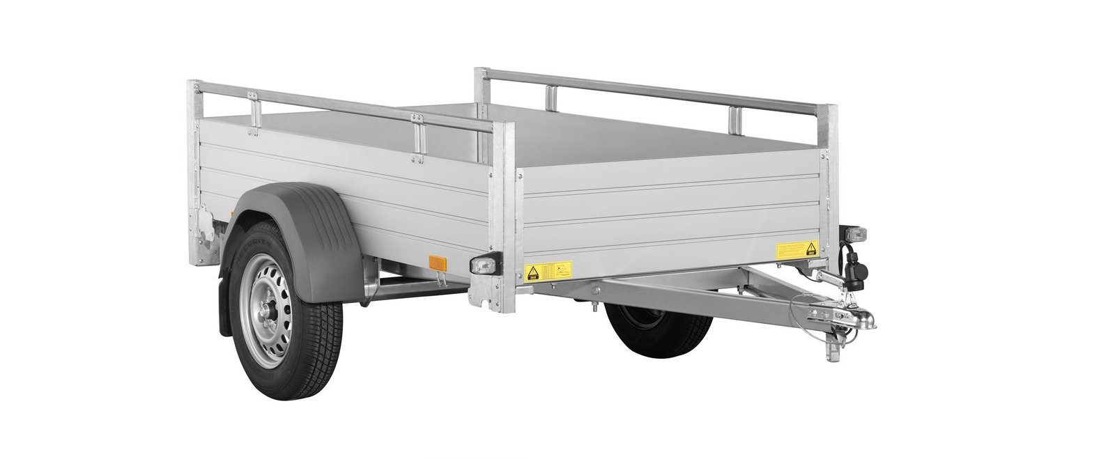 Aluminium-gepÄckanhÄnger - Mcalu Pro - 1 Achse - Zulässiges Gesamtgewicht: 750 Kg - 205 X 113 Cm