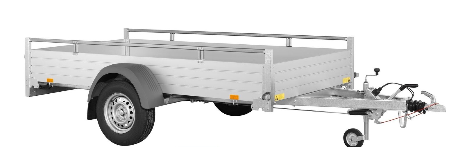 Remorque FreinÉe Aluminium - Mcalu - DW150 - 1 Essieu - Ptac : 1500 Kg - 255 X 153 Cm – Image 2