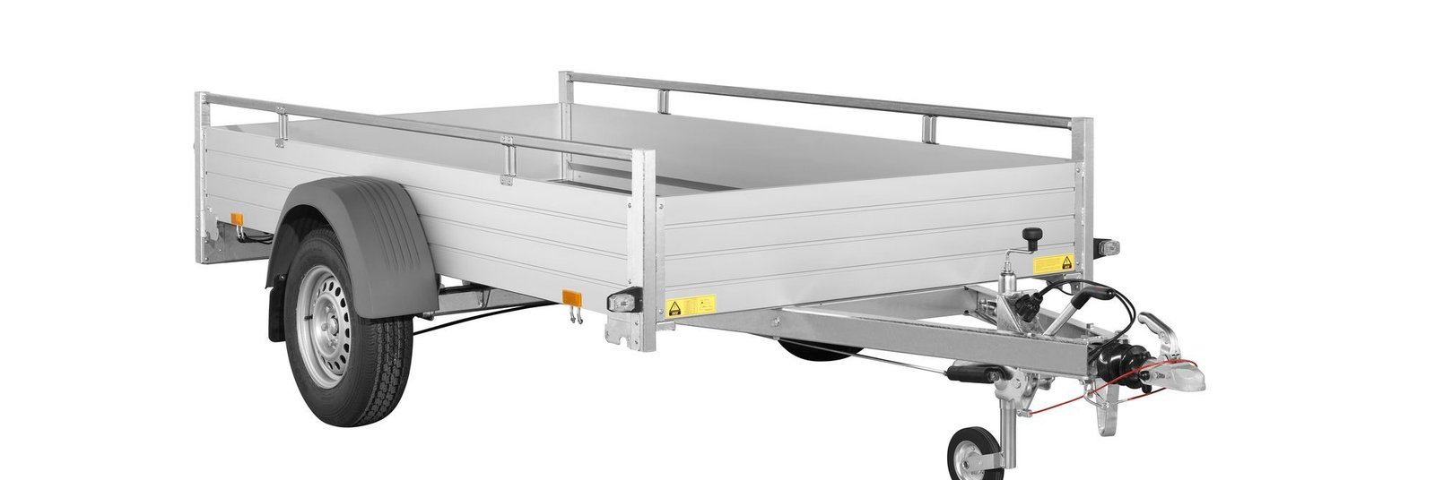 Remorque FreinÉe Aluminium - Mcalu - DW150 - 1 Essieu - Ptac : 1500 Kg - 255 X 153 Cm – Image 3