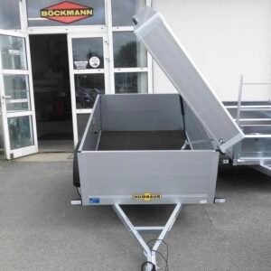 Aluminium AnhÄnger Humbaur - 165 X 110 Cm - BordwÄnde 500 Mm Gesicherte & Wasserdichte Abdeckung - 1 Achse - ZulÄssiges Gesamtgewicht: 750 Kg