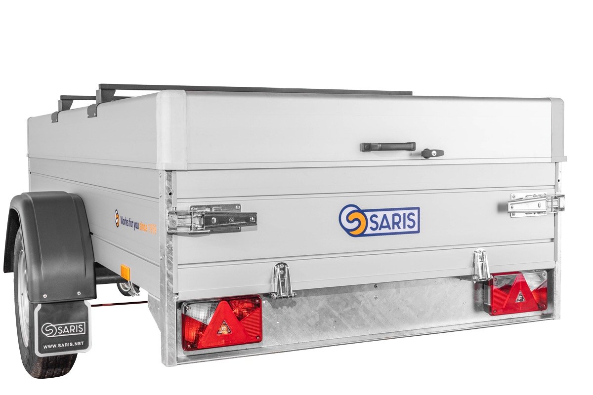 Remorque Saris Aluminium avec Capot SÉcurisÉ - Mc 255 133 1350 1 C - Ptac 1350 Kg - 1 Essieu FreinÉ – Image 3