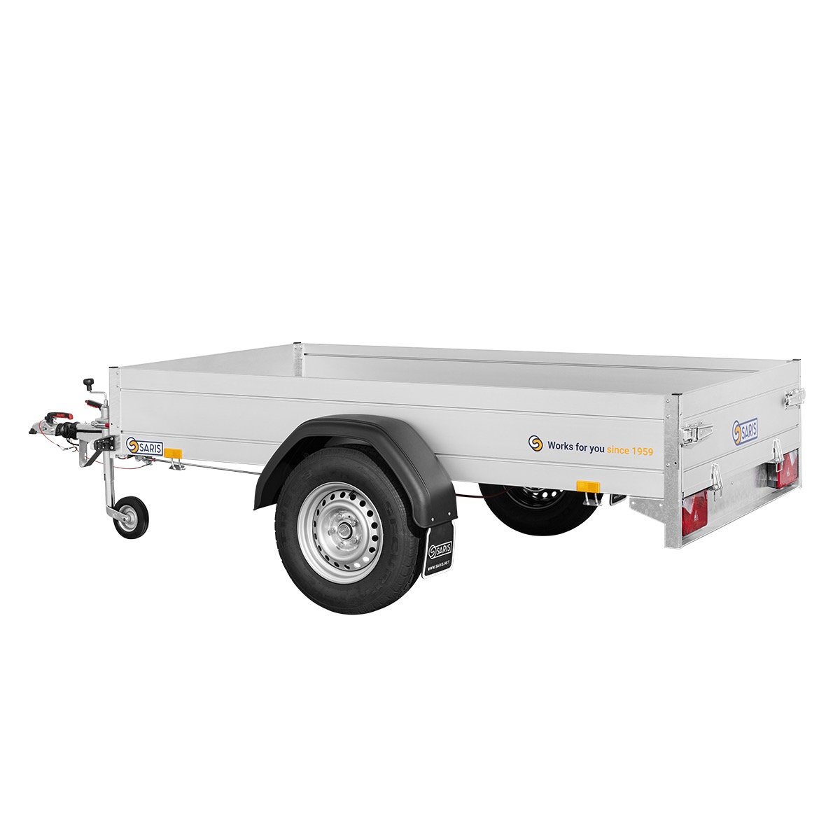 Remorque Saris Mac Alu - 1 Essieux FreinÉ - Ptac 1350 Kg - 255 X 133 Cm – Image 3