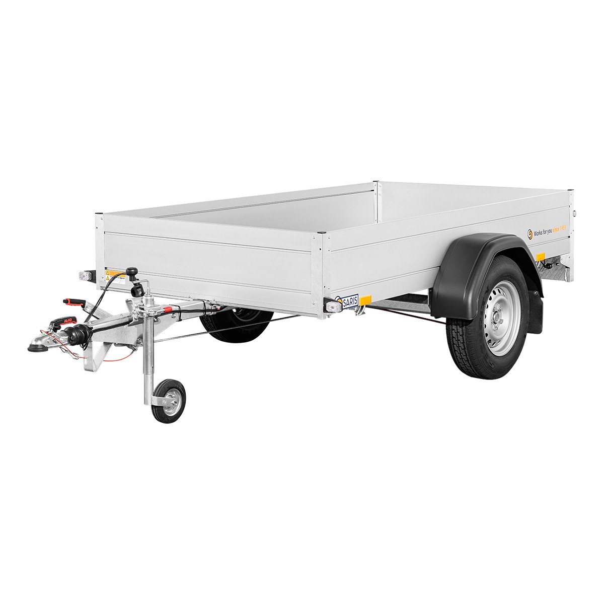 Remorque Saris Mac Alu - 1 Essieux FreinÉ - Ptac 1350 Kg - 255 X 133 Cm