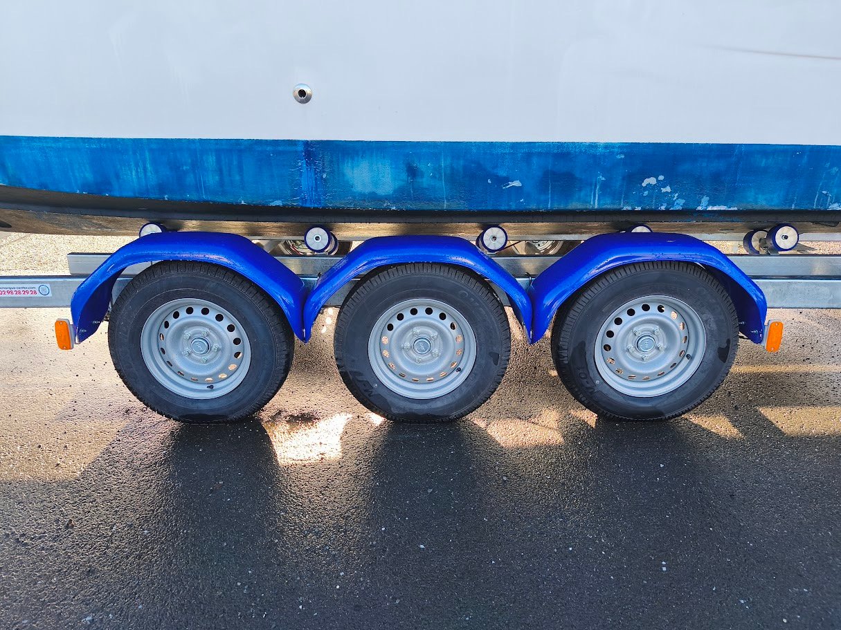 Remorque Bateau Triple Essieux 3X1600 Kgs - Ptac 3,5t – Image 4