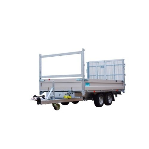 Twintrailer 3500 Kg – 352 X 192 Cm – Double Fonction Benne + Porte-engin