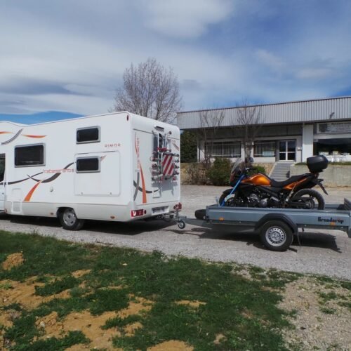 Plateforme Basculante DE 2,60 M, avec Frein, 1000 Kg Brenderup