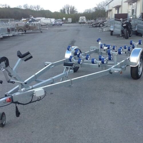 Porte Bateau Immergeable Sun Way – D1857 – Ptac : 750KG – Kit Rouleaux – 1 Essieu