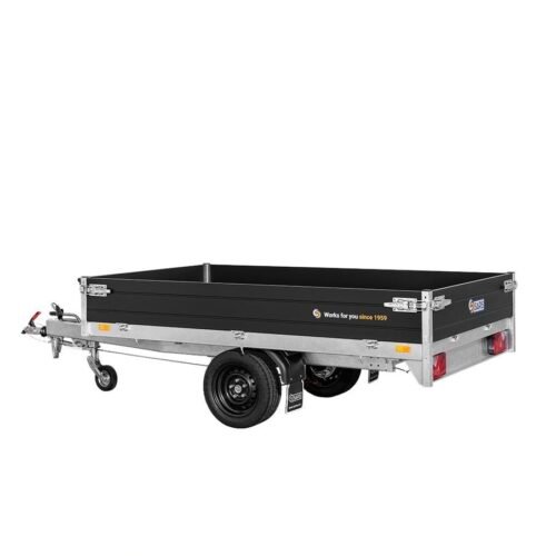 Remorque Benne Saris – K1276 – 276 X 150 Cm – Ptac : 2000 Kg – 2 Essieux – FreinÉe