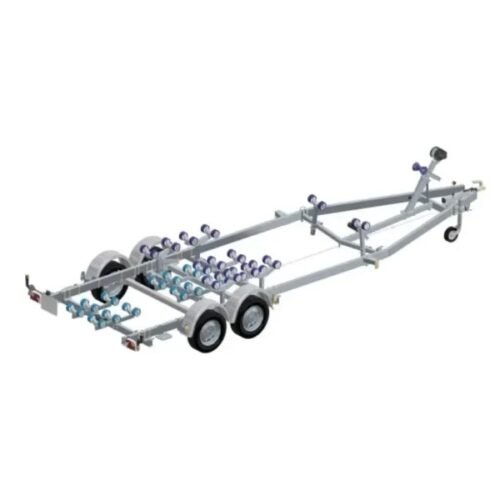 Porte Bateau Immergeable Sun Way – D2423 – Ptac : 2700KG – Kit Multi Rouleaux – 2 Essieux