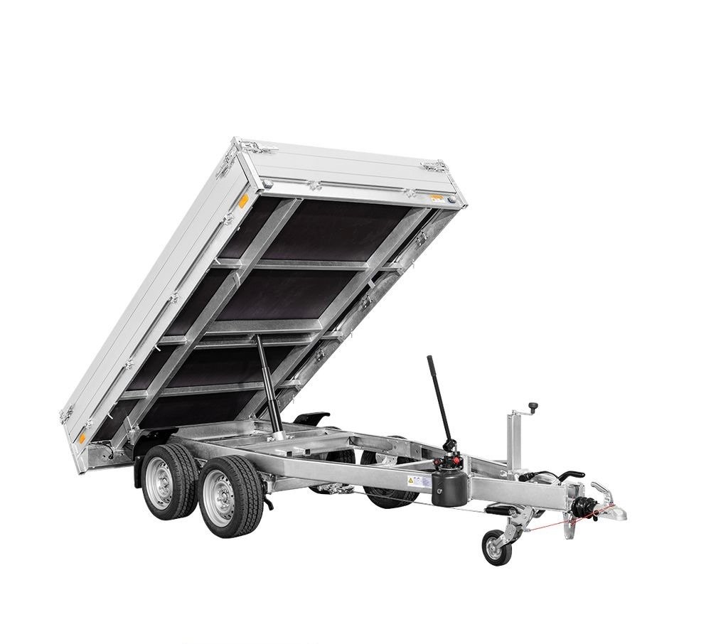 Remorque Benne Hydraulique Saris - 306 X 170 Cm - Ptac : 2000 Kg - 2 Essieux - FreinÉe – Image 3