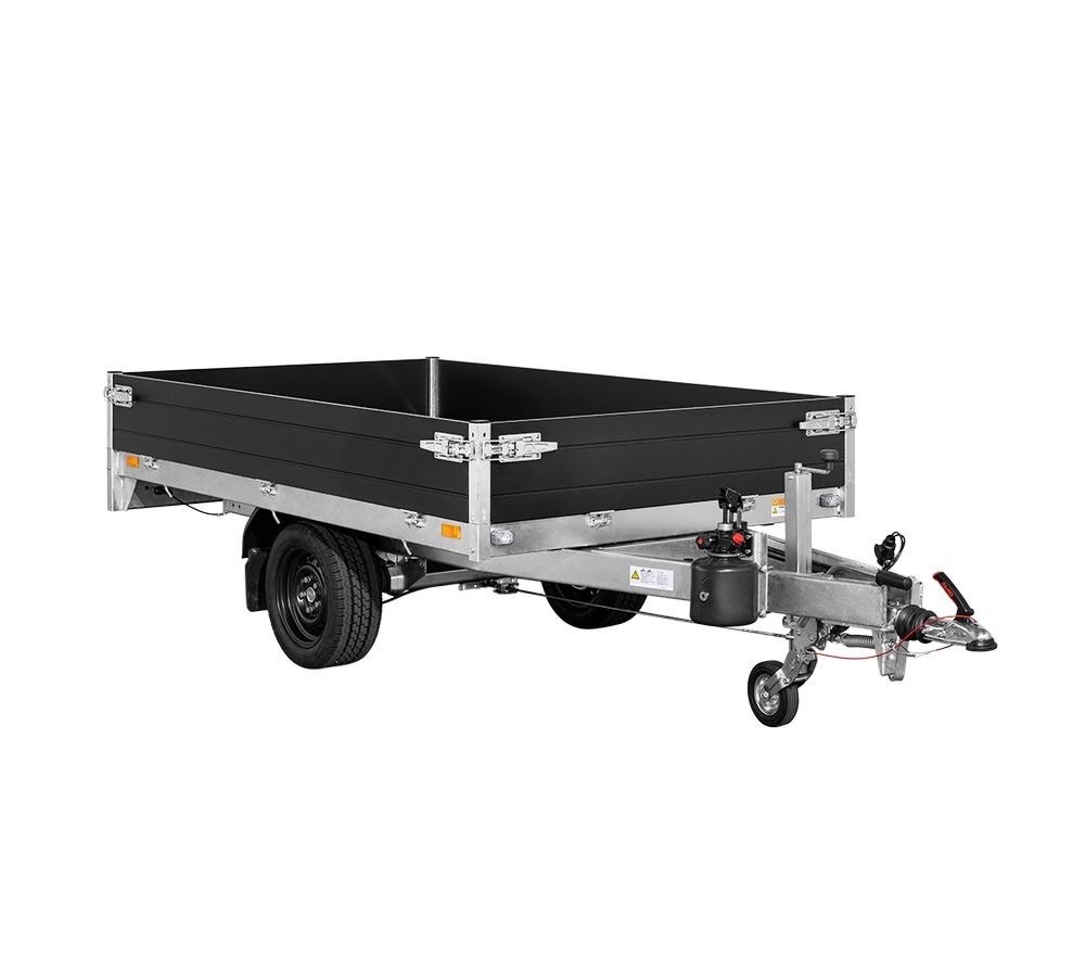 Remorque Benne Hydraulique Saris - 306 X 170 Cm - Ptac : 2000 Kg - 2 Essieux - FreinÉe – Image 10