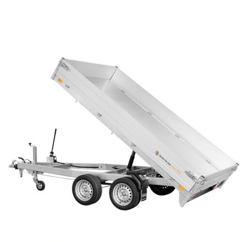 Remorque Benne Saris – K1356 – 356 X 170 Cm – Ptac : 3500 Kg – 2 Essieux – FreinÉe – Pompe Électrique