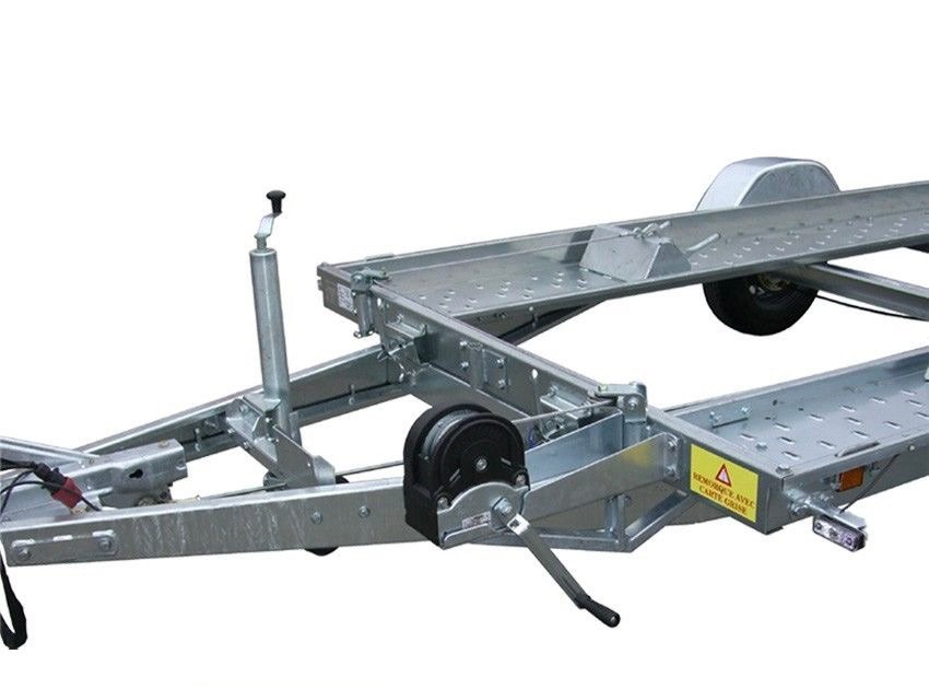 Porte Voiture Lider avec Grandes Rampes - 2 Essieux - Ptac : 2500 Kg - 394 X 190 Cm – Image 10