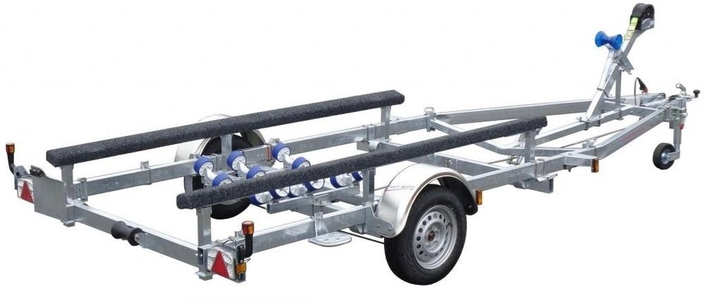 Porte Bateau Immergeable Sun Way - D1611 - Ptac : 1000KG - Kit Patins - 1 Essieu