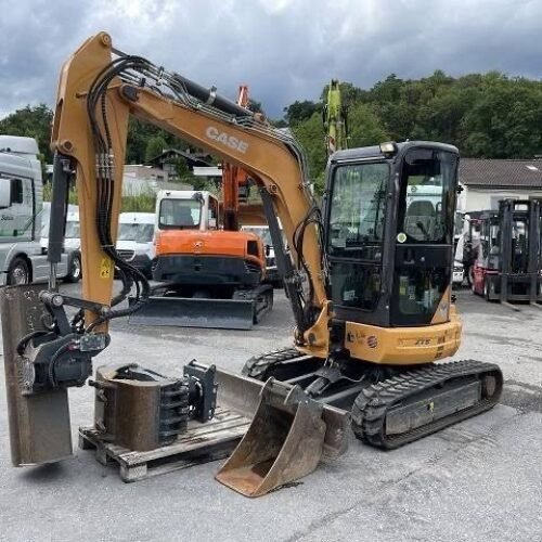Mini-pelle Case CX39B S2 2014 3100 Heures + 3 Godets + Grappin – Occasion