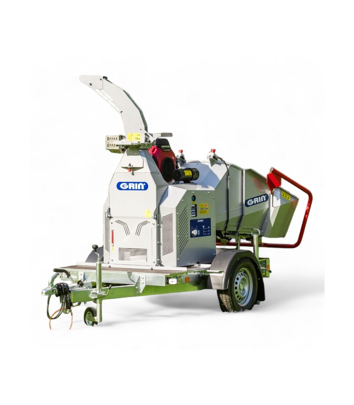 Benzin-häcksler Grin 150 Mm, Honda-motor 690 Ccm, Anhängerkupplung – BIOCH150-ROAD