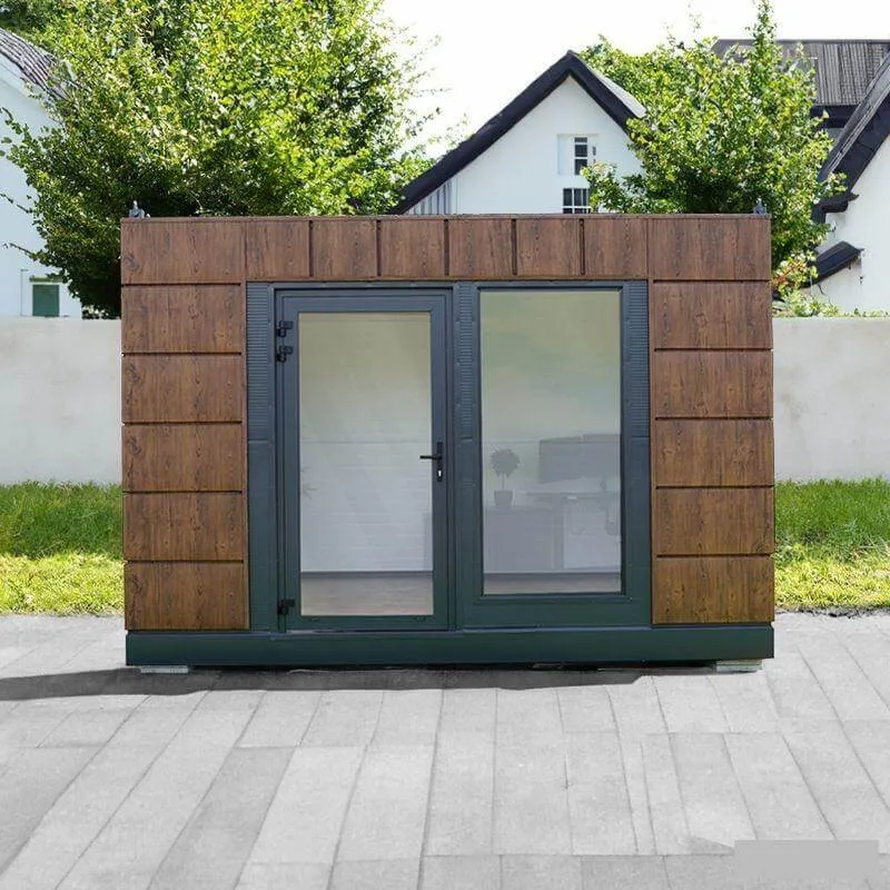 Containers aménagés - Abri de jardin reconditionné 12 m² – Finition bois & anthracite – Image 10